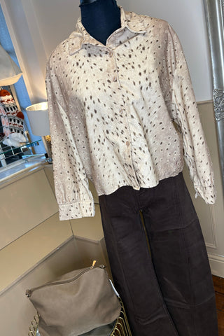 Bambi Print Corduroy Effect Shirt