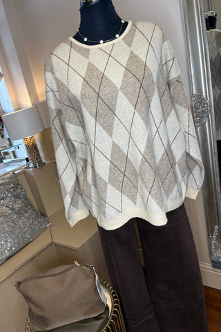 Argyle Knit Jumper