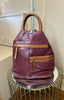 Contrasting Backpack / Burgundy