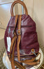 Contrasting Backpack / Burgundy