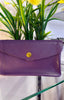 Real Leather Purse - Purple