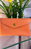 Real Leather  Purse - Peach