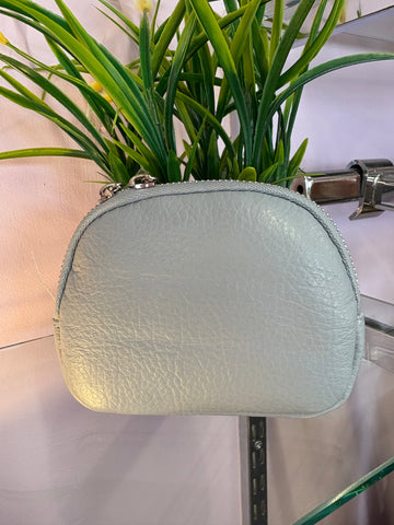 Real Leather Coin purse > Eggshell Blue