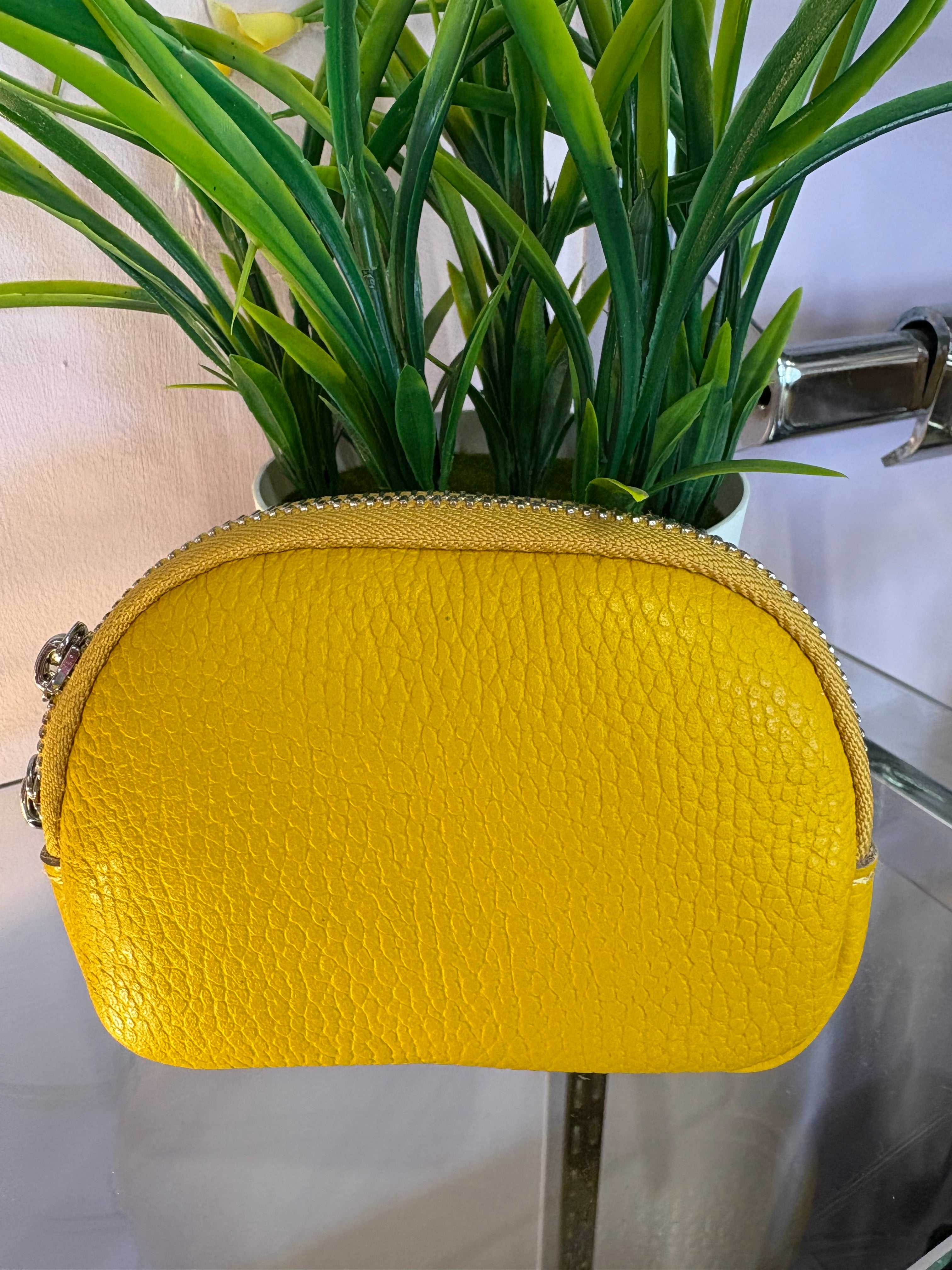 Real Leather Coin Purse > Yellow