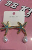 Starfish Earring Drop down / Teal