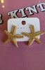 Starfish Earrings Golden