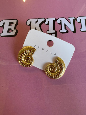 Fossil Shell Earring