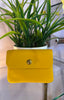 Small Real Leather Purse > Yellow