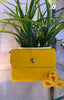 Small Real Leather Purse > Yellow