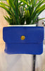 Small Real Leather Purse > Royal Blue