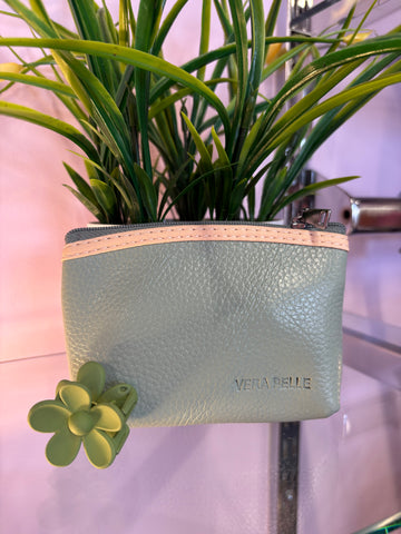 Real Leather Coin Purse >  Mint green