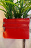 Real  Leather Coin Purse > Red