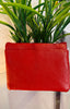 Real  Leather Coin Purse > Red