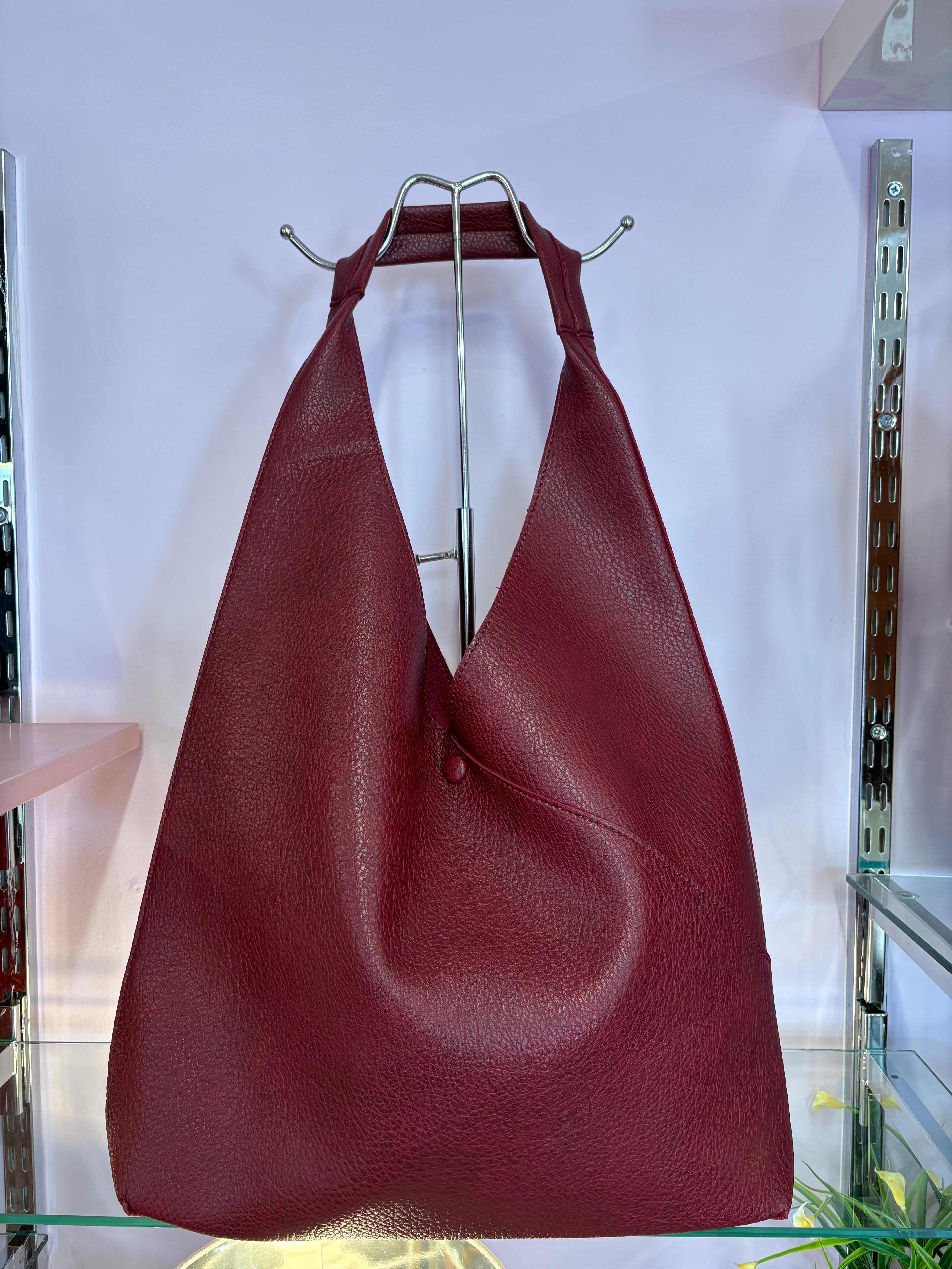 Slouchy Bag In A Bag > Burgundy