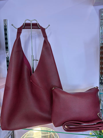 Slouchy Bag In A Bag > Burgundy