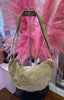 Suedette Sling Bag > Beige