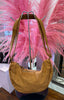 Suedette Sling Bag > Tan