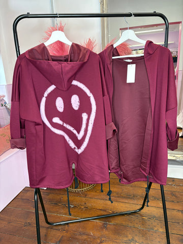 Smiley Graffiti Hooded Jacket