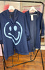 Smiley Graffiti Jacket > Navy