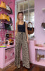 Wide Leg Leopard Print Joggers