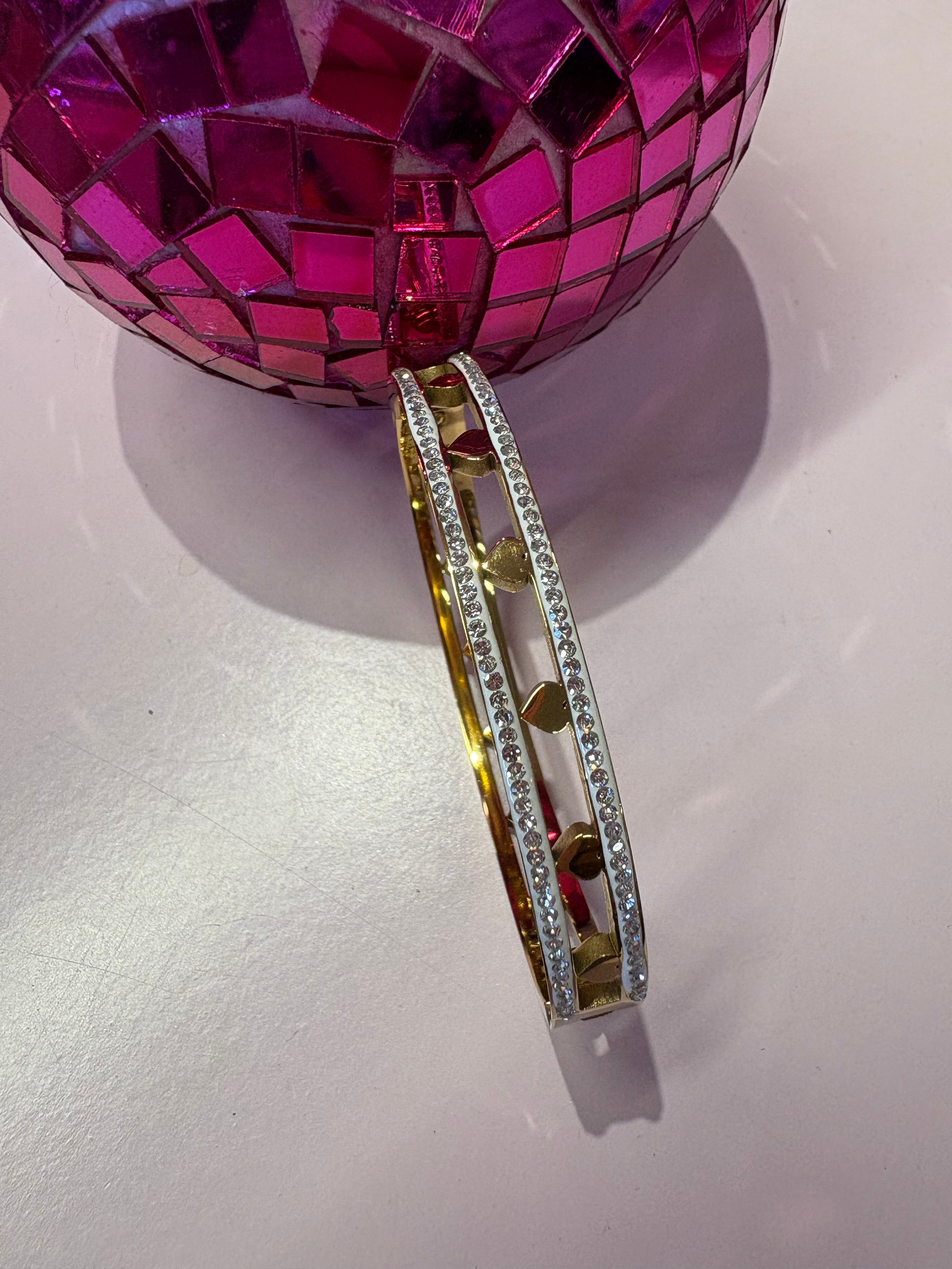 Queen of Hearts Bangle -  Gold