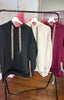 Leopard  Print Ribbon Hoodie > Burgundy