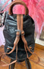 Two Tone Triangular Backpack > Black