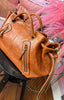 Drawstring Tan Handheld Bag