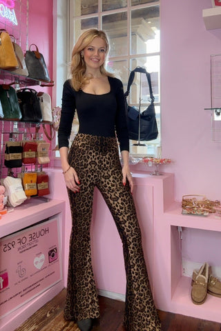 Leopard Print Flares
