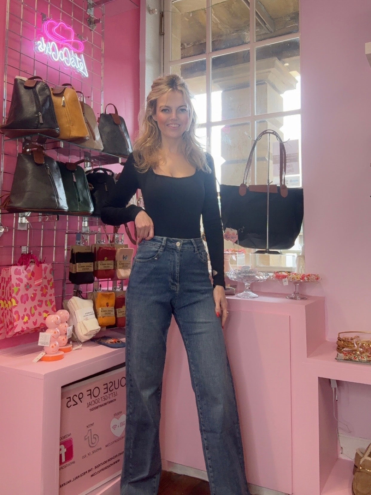 Wide Leg Denim Wash Jean
