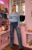 Chunky Knit Off Shoulder Jumper > Sky Blue
