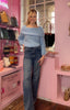 Chunky Knit Off Shoulder Jumper > Sky Blue