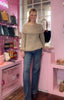 Chunky Knit Jumper > Beige