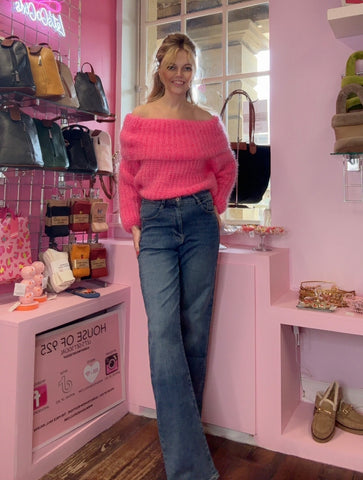 Chunky Knit Jumper >Bubblegum Pink