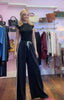 Two Stripe Wide leg  Joggers > Navy