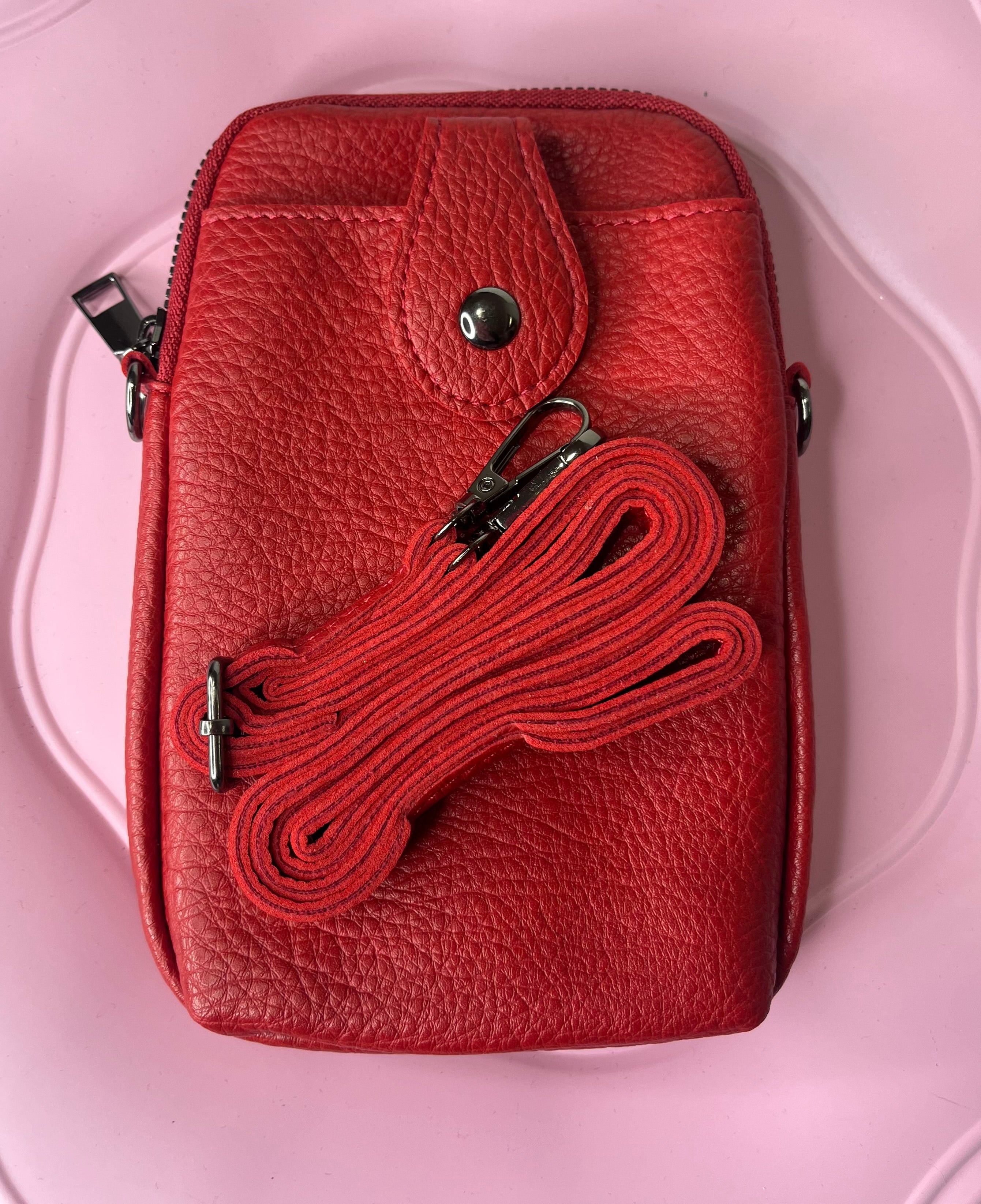 Pouch Bag / Rosie Red