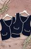 Scallop Edge Waistcoat > Navy