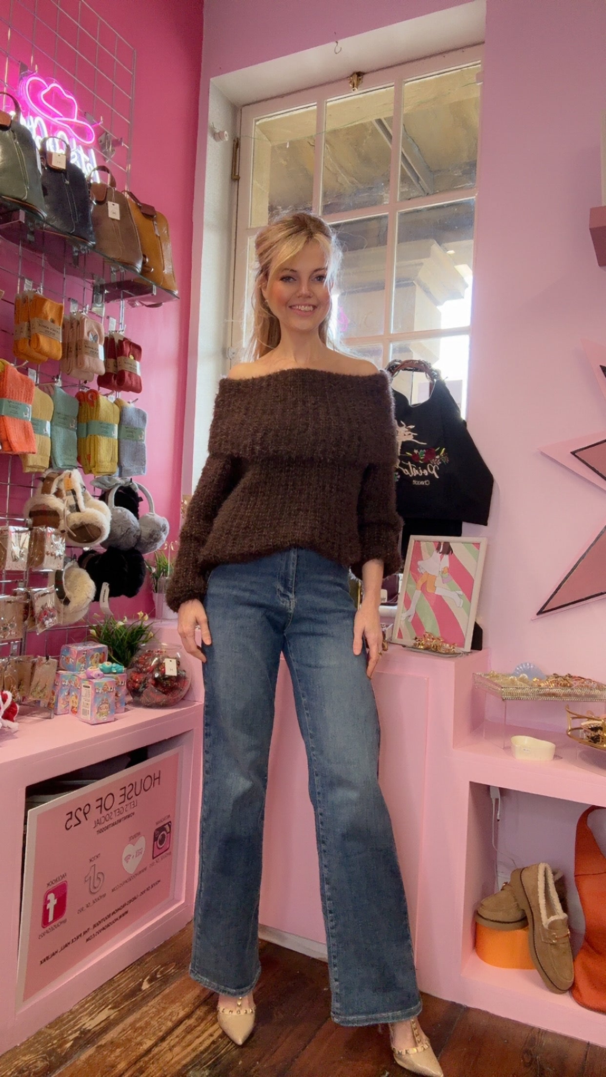 Chunky Knit Jumper > Chocolate Brown