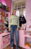 Chunky Knit Jumper > Mint Green