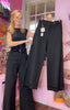 Wide Leg Black Trousers