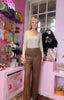 Pleather Tan Trousers