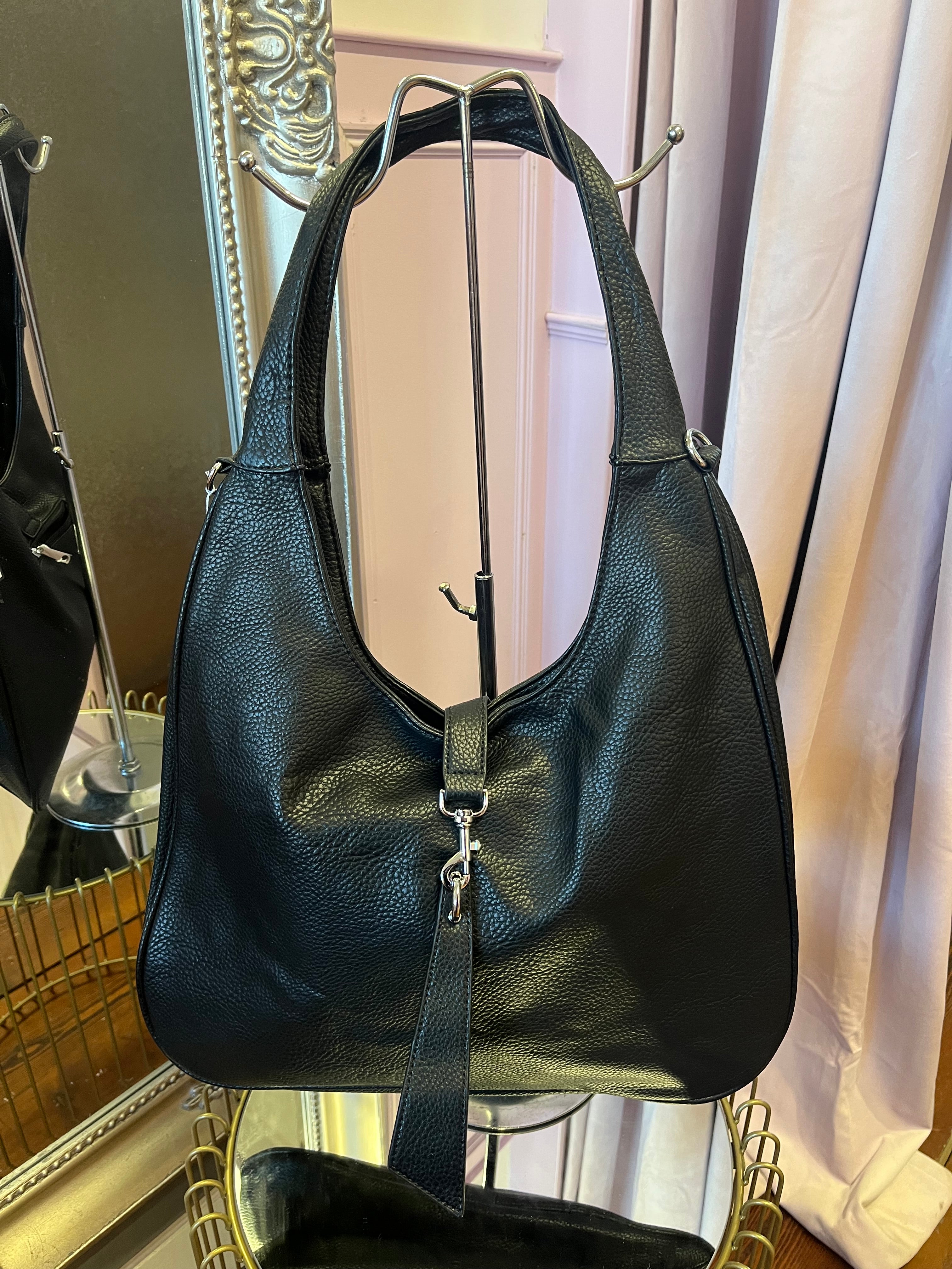 Slouchy Shoulder Bag / Black