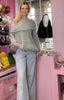 Off Shoulder  Jumper / Grey