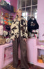 Cow Print Fleece Jacket