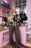 Cow Print Fleece Jacket