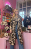 Leopard Print Open Coat