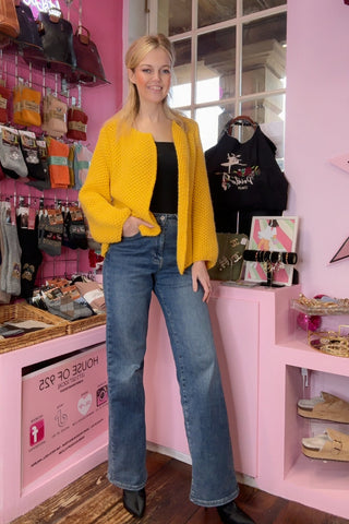 Edge To Edge Cardigan > Mellow Yellow