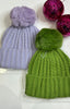 Winter Warmer PomPom Hat >  Lime Green