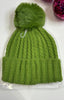 Winter Warmer PomPom Hat >  Lime Green