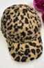 Fleece Leopard Print Baseball Cap